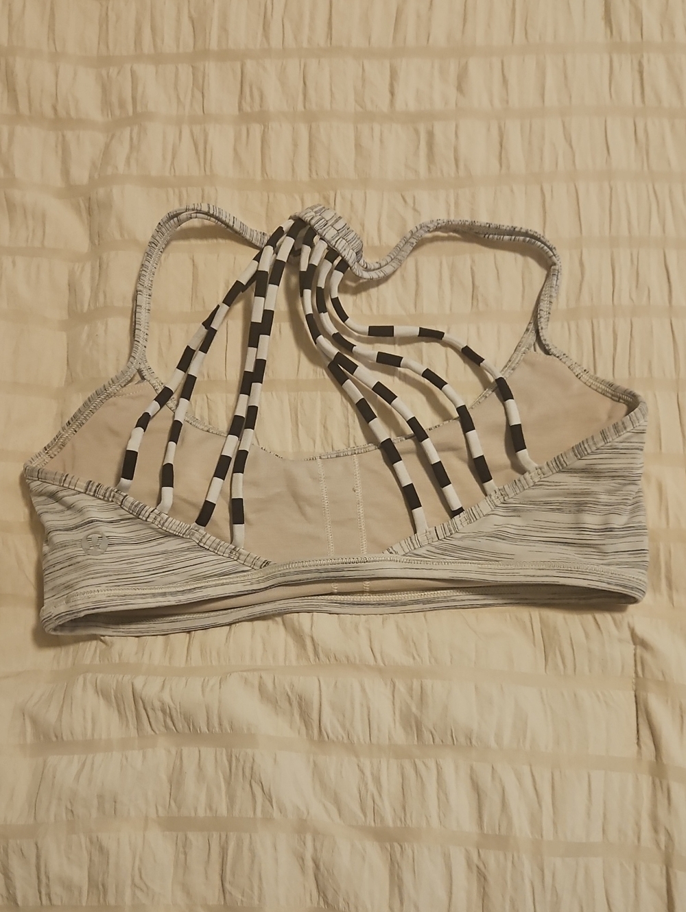 lululemon athletica Light Gray Multi-Strap Sports Bra